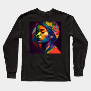 Abstract Portrait. Long Sleeve T-Shirt